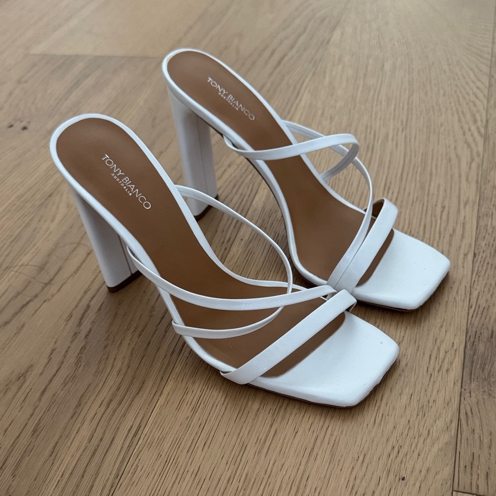 Tony Bianco New White Heels - Picture 1 of 4